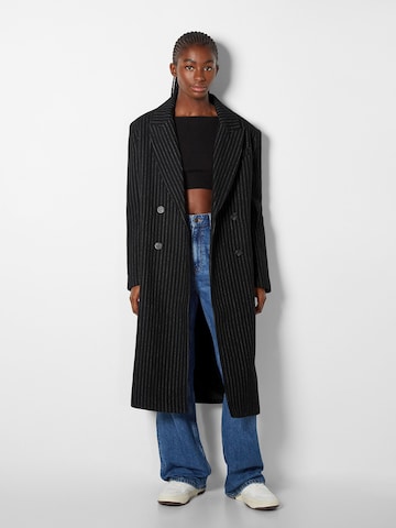 Bershka Between-Seasons Coat in Black