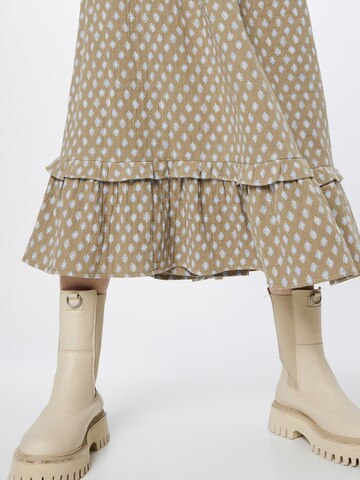 Cream Skirt 'Samanta' in Brown