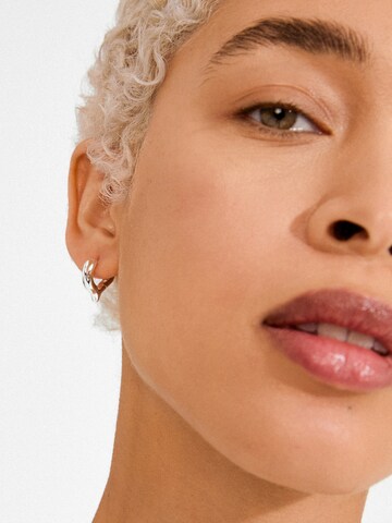 Pilgrim Náušnice 'Iris' – stříbrná