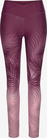 Pantalon de sport LASCANA ACTIVE en violet : devant