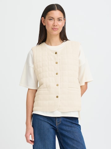 ICHI Γιλέκο 'IHFUMA' σε μπεζ: μπροστά