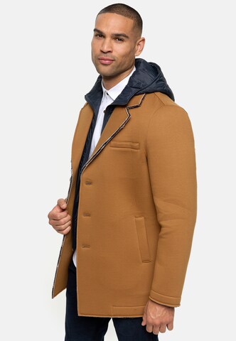 INDICODE JEANS Between-Seasons Coat ' Apostolos ' in Brown