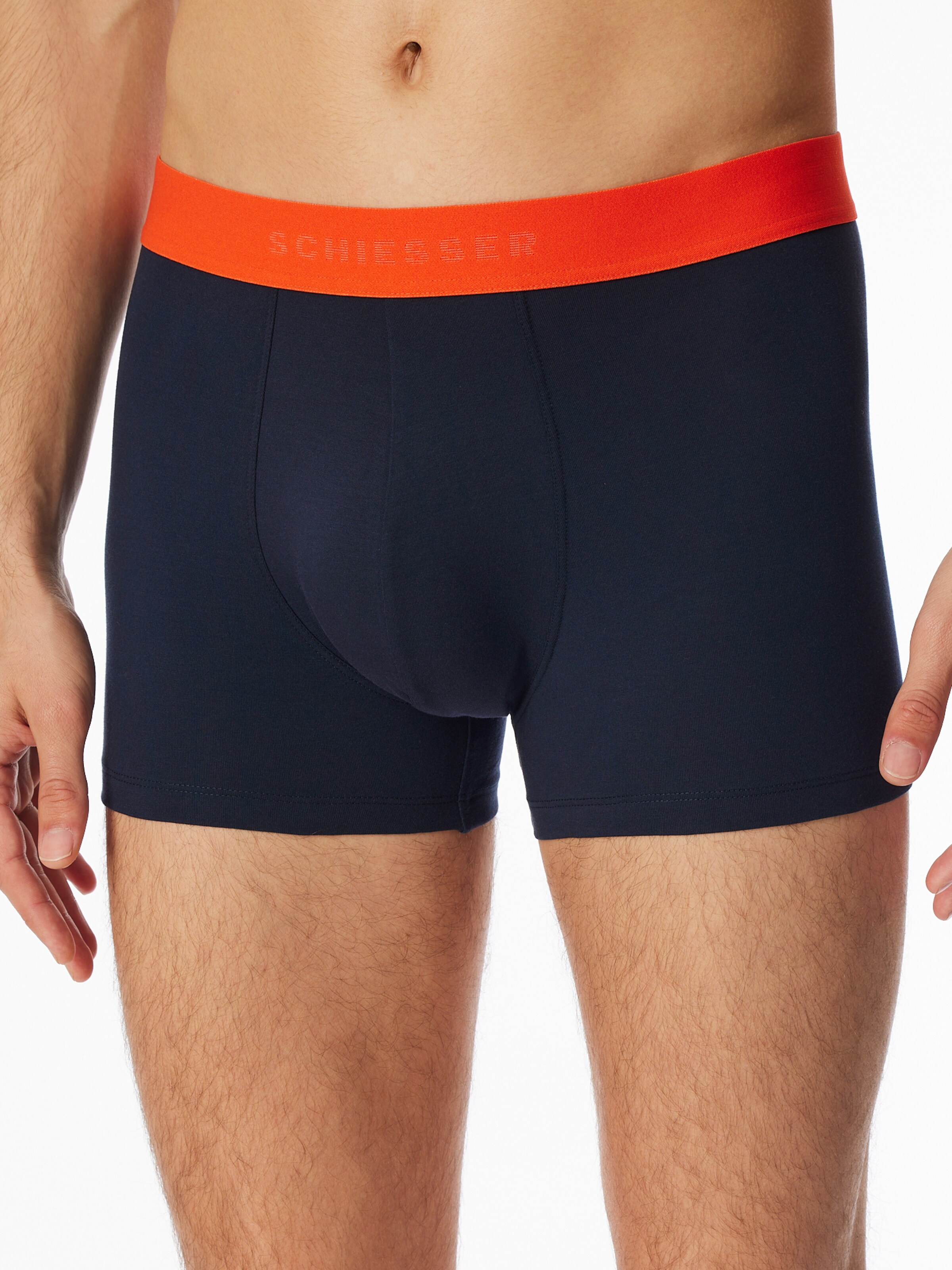 SCHIESSER Trunk ' 95/5 ' in Blau: Vorderseite