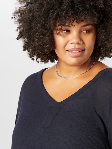 Tunica 'KCami' di KAFFE CURVE in blu