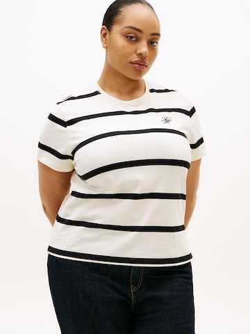 Tommy Hilfiger Curve Tričko – béžová: přední strana