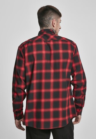 Comfort fit Camicia di Urban Classics in rosso