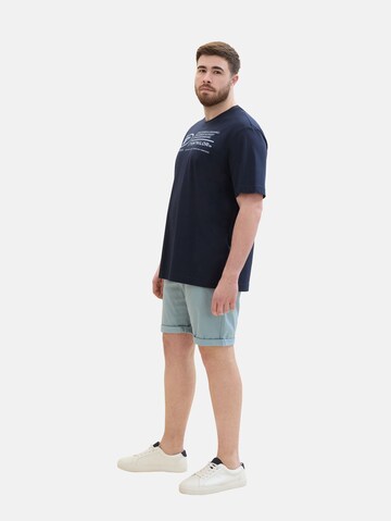 TOM TAILOR Men + Regular Shorts in Grün