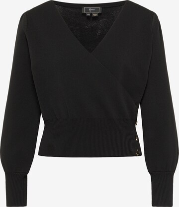 Pull-over faina en noir : devant