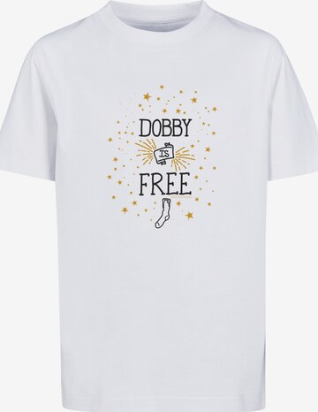 F4NT4STIC Shirt 'Harry Potter Dobby Is Free' in White: front