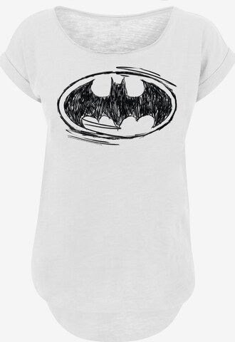 T-shirt 'DC Comics Batman' F4NT4STIC en blanc : devant