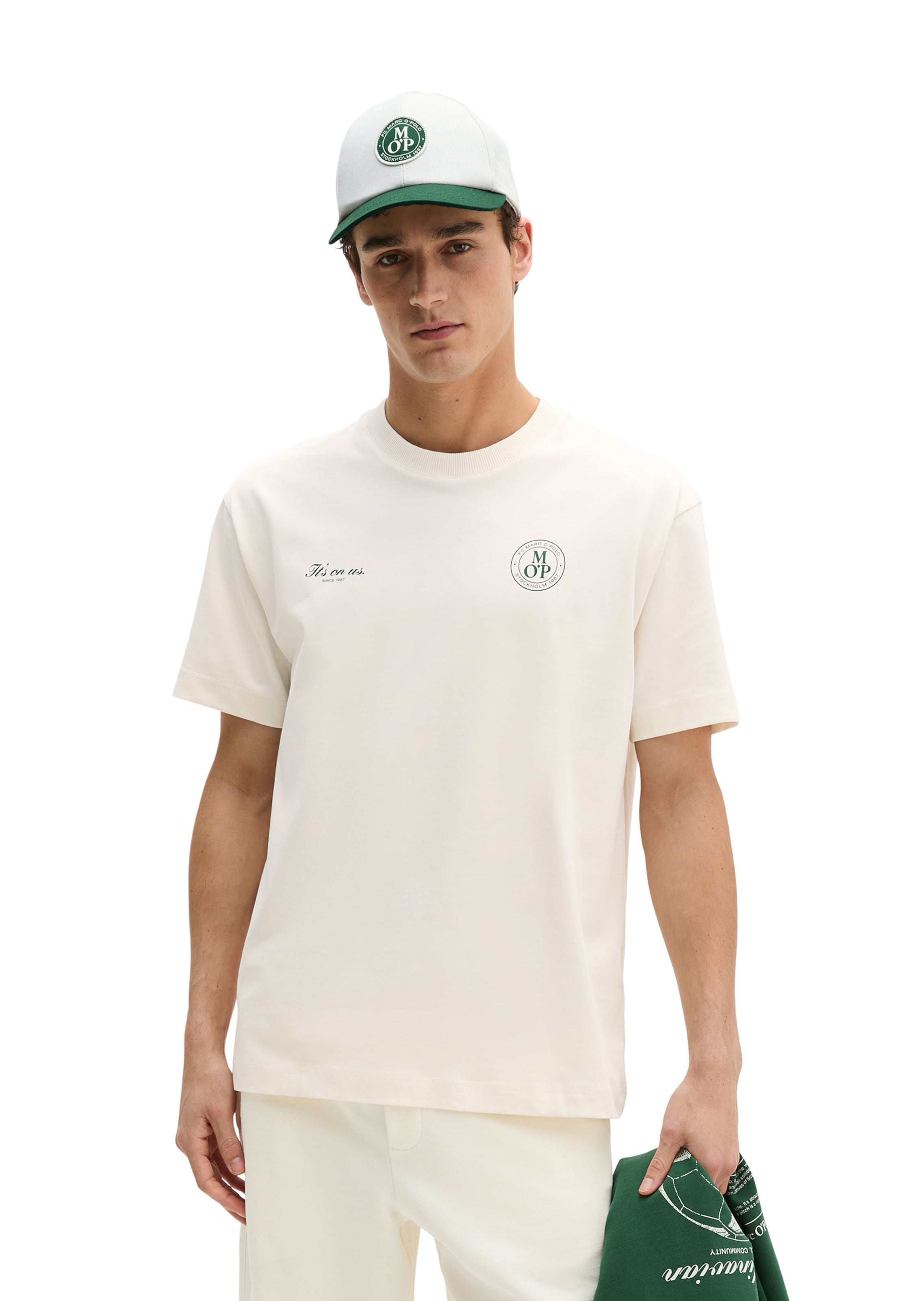 Marc O'Polo Shirt in Beige: voorkant