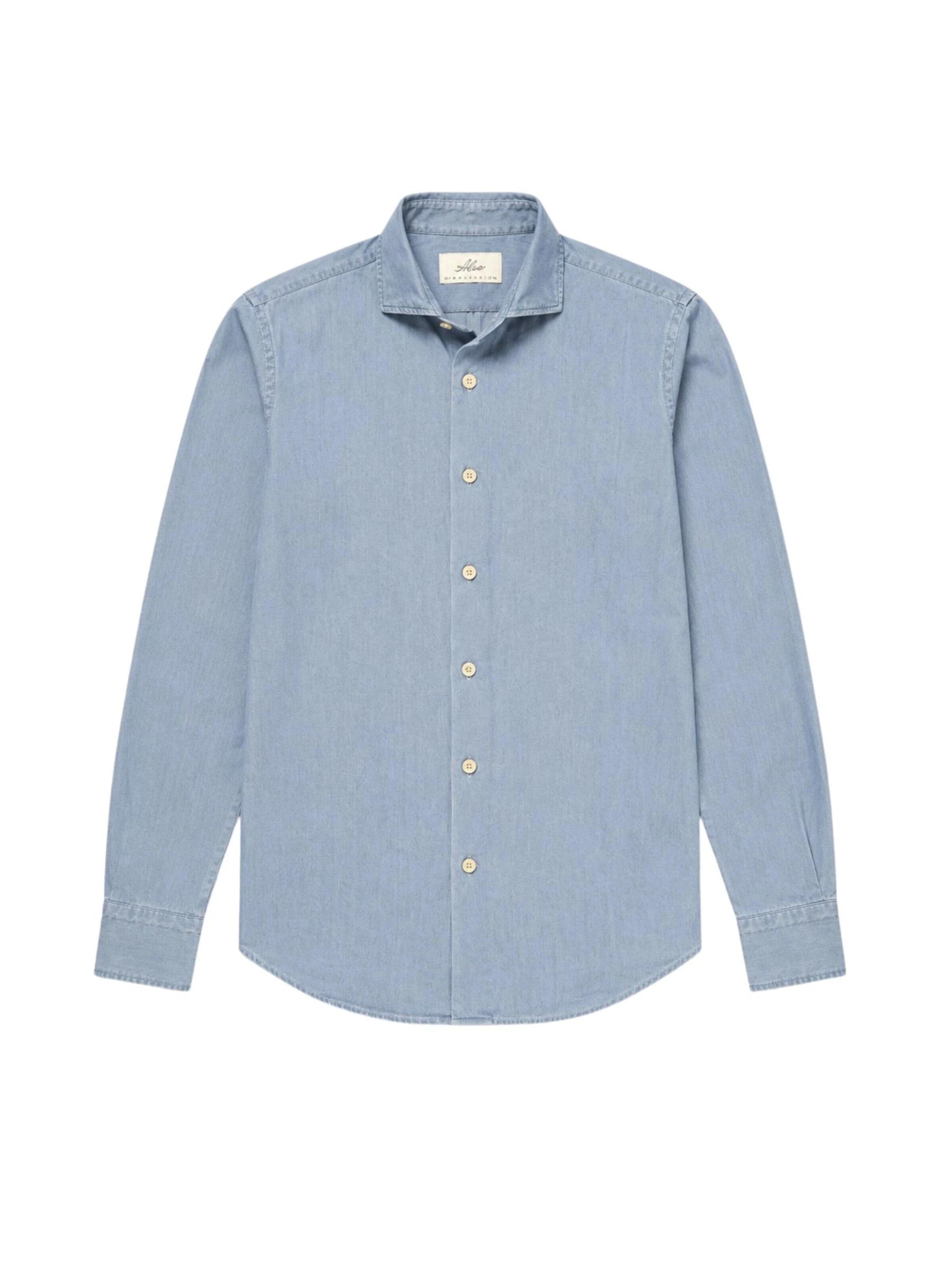 ALEA Regular Fit Hemd 'CAMICIA'‌‌‌‌‌ in Blau: Vorderseite