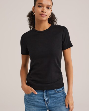 WE Fashion Футболка в Черный: спереди