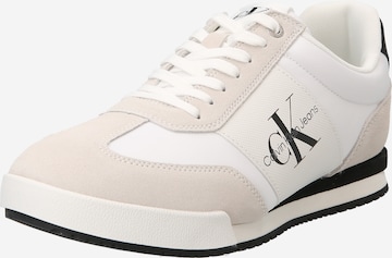 Sneaker low de la Calvin Klein Jeans pe alb: față