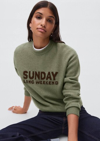 MANGO TEEN Pullover 'Sunday' in Grün