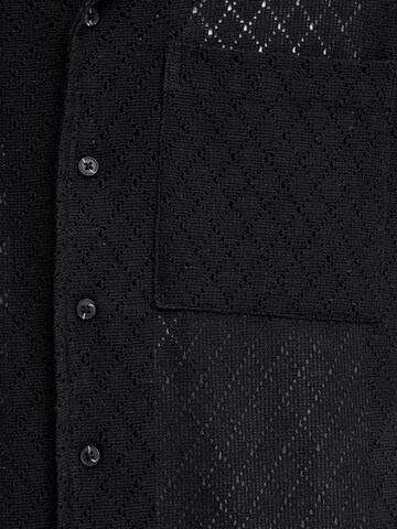 !Solid Comfort fit Overhemd ' SDTeagan ' in Zwart