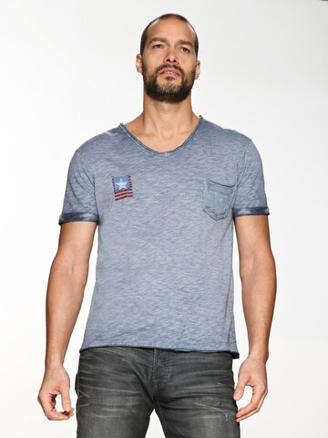 TOP GUN Shirt in Blue: front