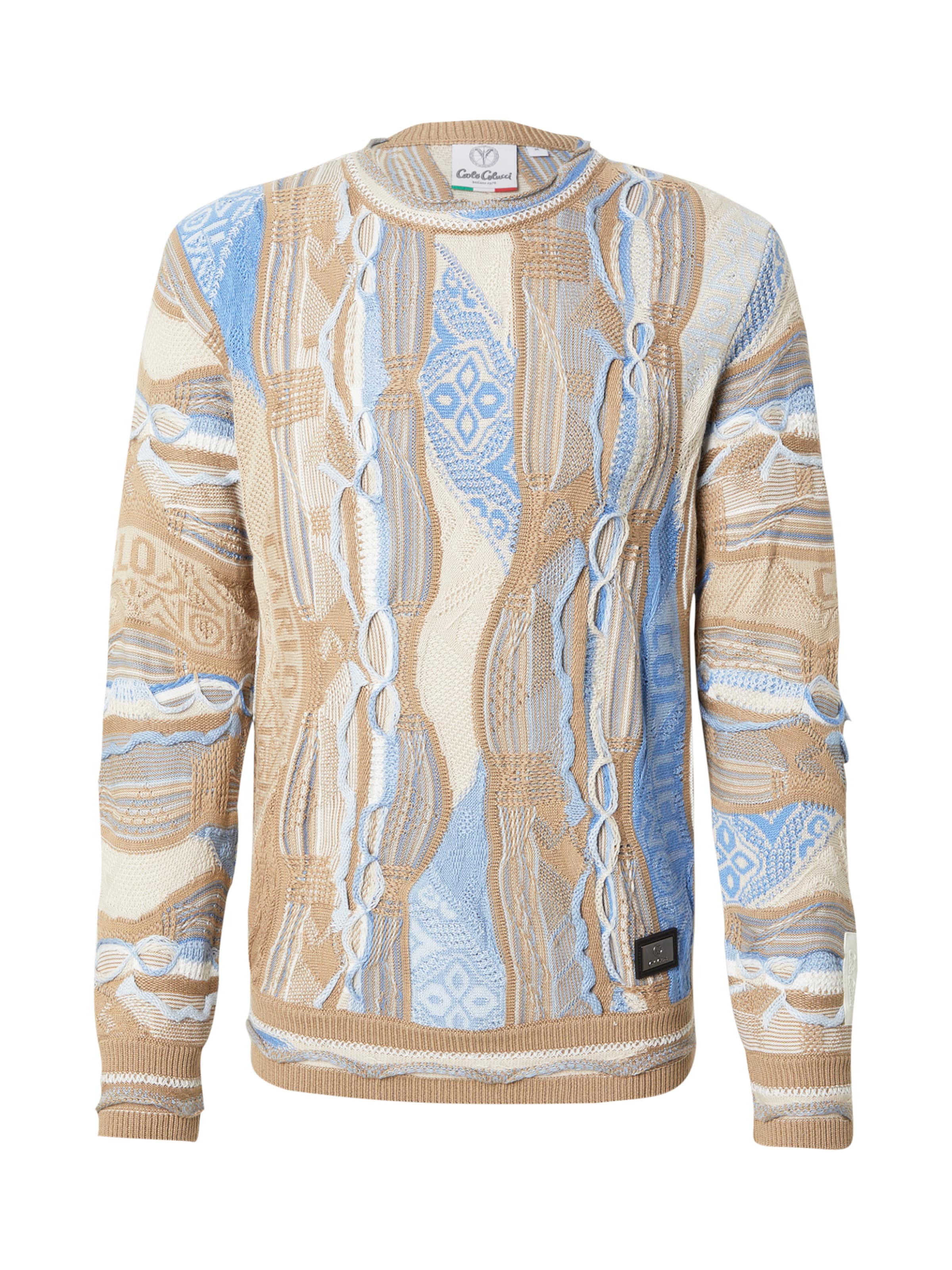 Carlo Colucci Trui in Blauw: voorkant