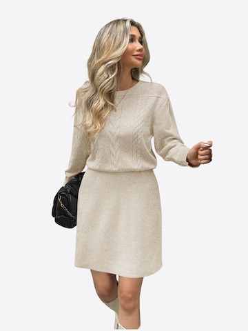 Abito in maglia di Imily Bela in beige: frontale