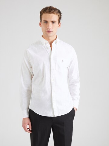 GANT Regular fit Overhemd in Wit: voorkant