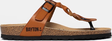 Bayton T-Bar Sandals 'Huelva' in Brown