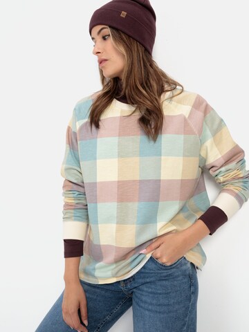 CAMEL ACTIVE Sweatshirt mit Karomuster in Mischfarben