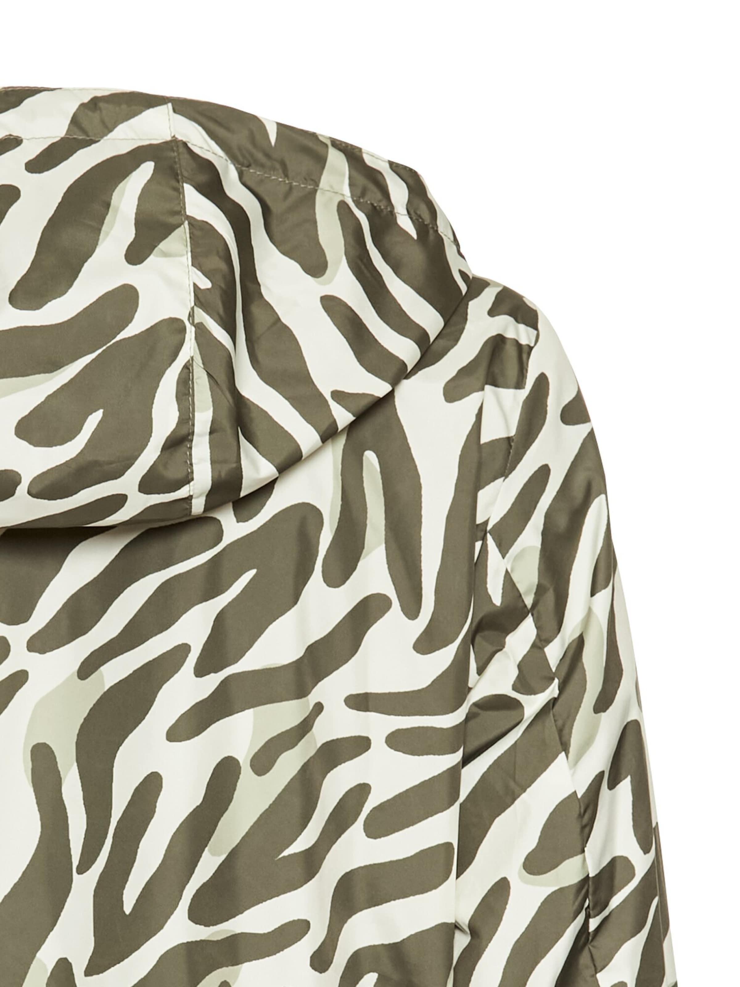 CAMEL ACTIVE Wendejacke mit Allover-Print und unifarbener Seite in Grün