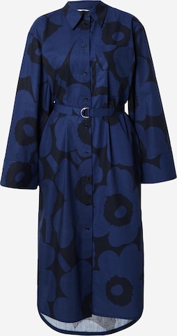 Abito camicia 'JÄLKI' di Marimekko in nero: frontale