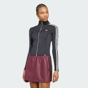 ADIDAS ORIGINALS - Sudadera con cremallera en negro: frente