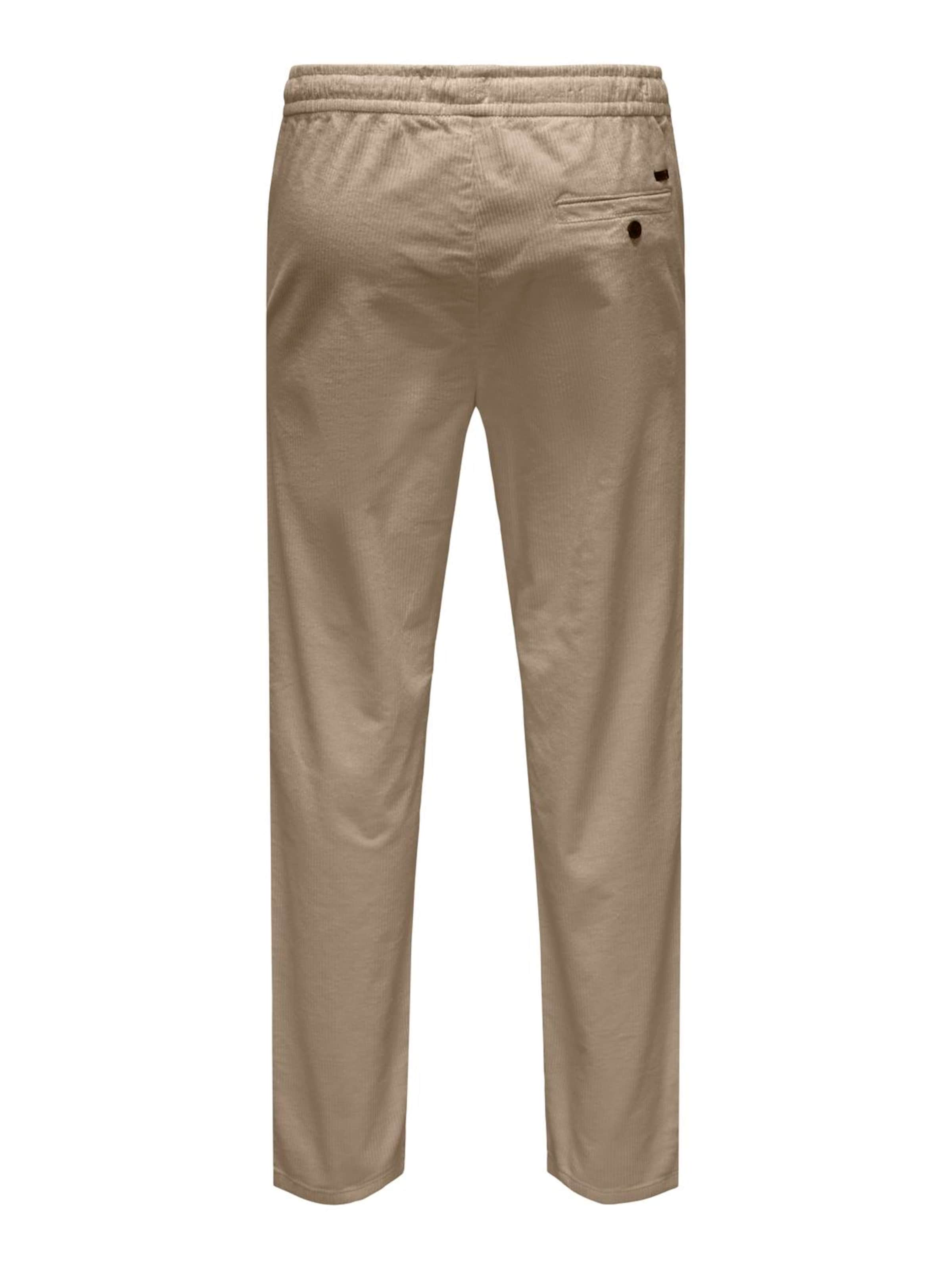 regular Pantaloni 'ONSLinus' di Only & Sons in beige