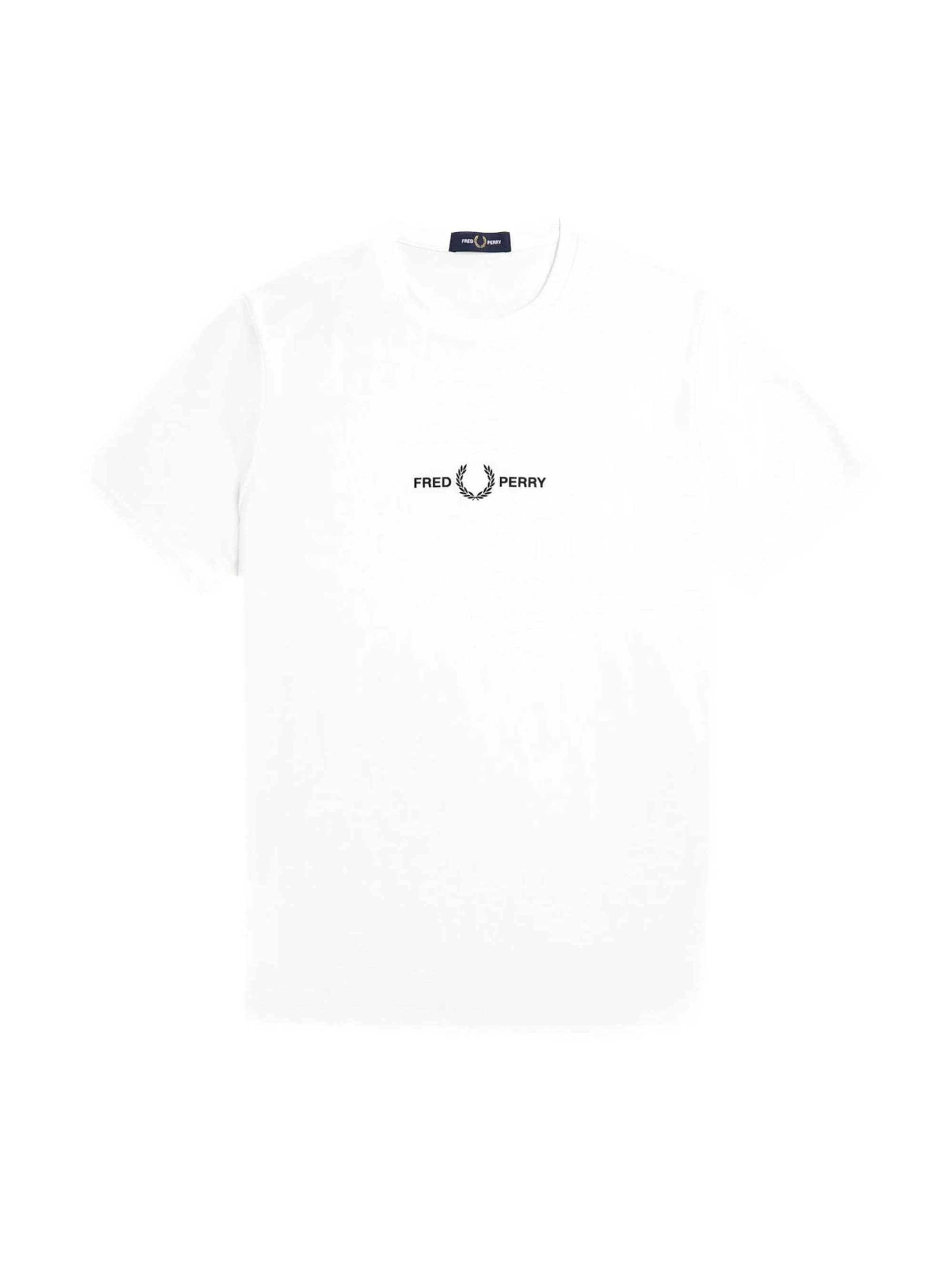 Fred Perry T-Shirt in Weiß: Vorderseite