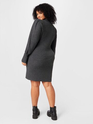 ONLY Curve Knitted dress 'KATIA' in Grey