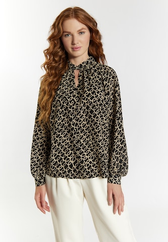 DreiMaster Klassik Blouse in Black: front