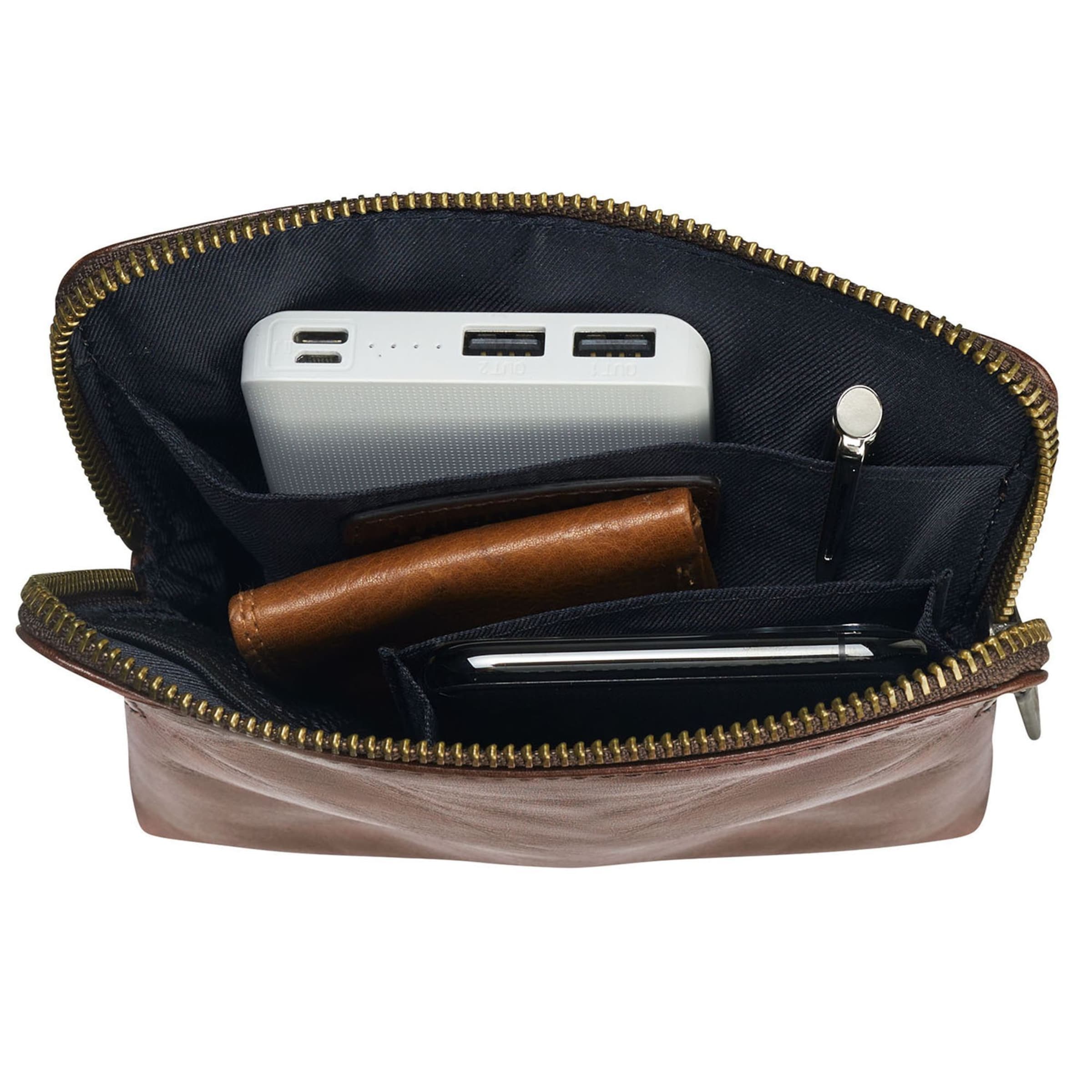 LEONHARD HEYDEN Umhängetasche 'Cambridge' in Braun