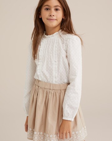 WE Fashion Blus i vit: framsida