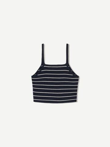 Bershka Top - Modrá