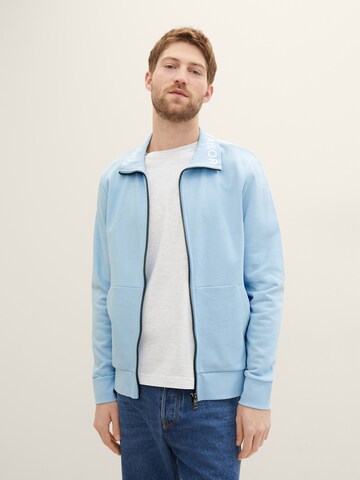 TOM TAILOR Sweatjacke in Blau