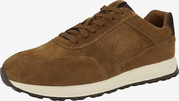 CLARKS - Sapatilhas baixas 'Radwell' em castanho: frente