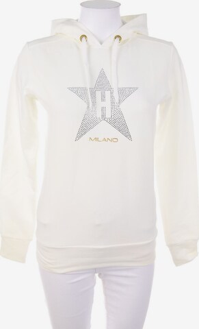 HOLLYWOOD MILANO Sweatshirt & Zip-Up Hoodie in S in White: front