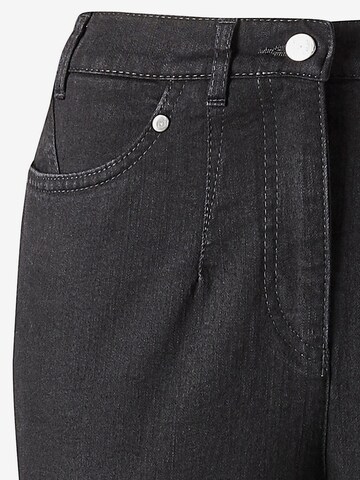 Goldner Slimfit Jeans 'Carla' in Schwarz