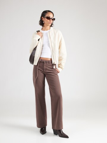 Lindex Wide leg Τζιν 'Johanna' σε καφέ
