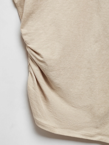 MANGO T-Shirt 'CINTITA' in Beige