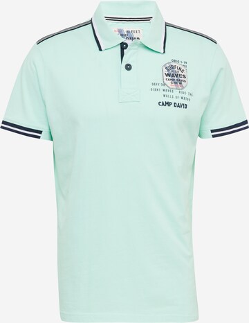 CAMP DAVID Shirt in Groen: voorkant