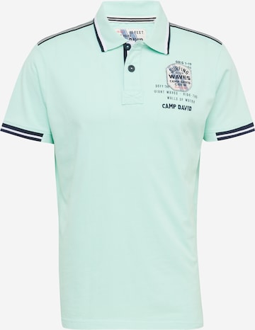 CAMP DAVID - Camisa em verde: frente