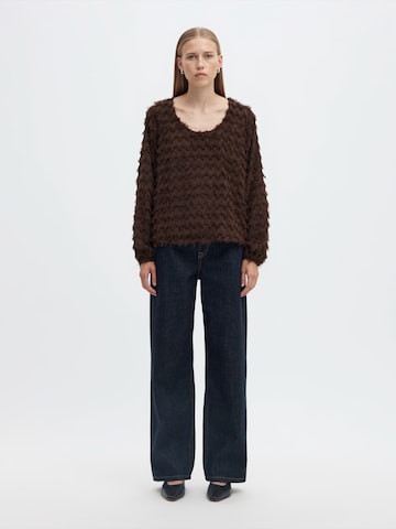 Chemisier 'SLWMYLA' SELECTED en marron