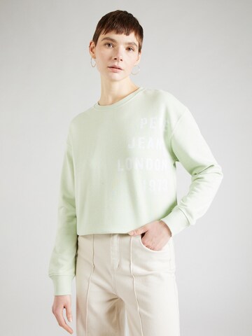 Pepe Jeans Sweatshirt 'ALANIS' in Green: front