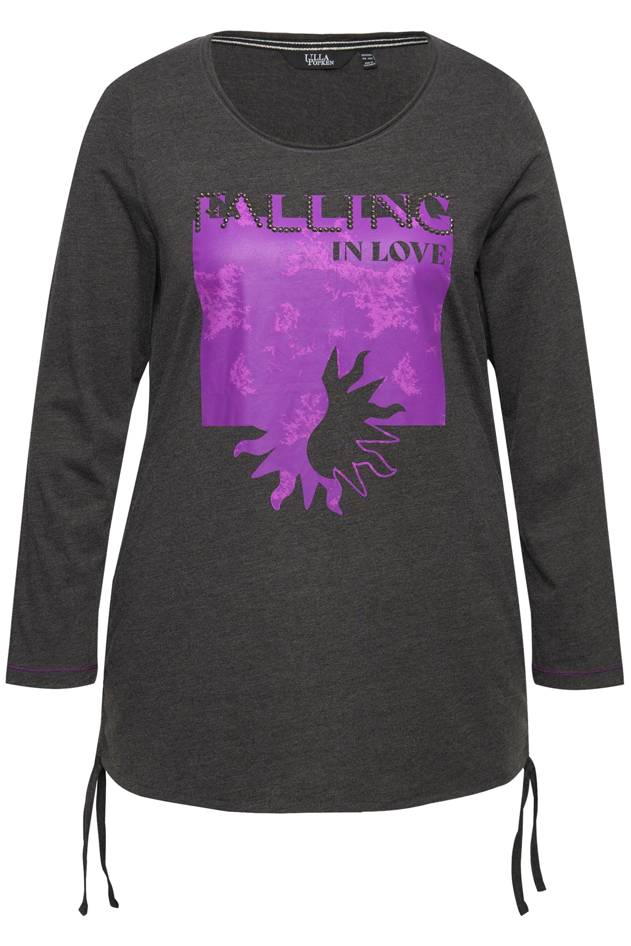 Ulla Popken Shirt in Grijs: voorkant