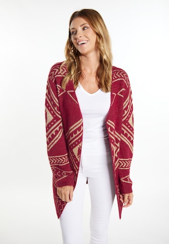 usha FESTIVAL Knit cardigan in Red: front