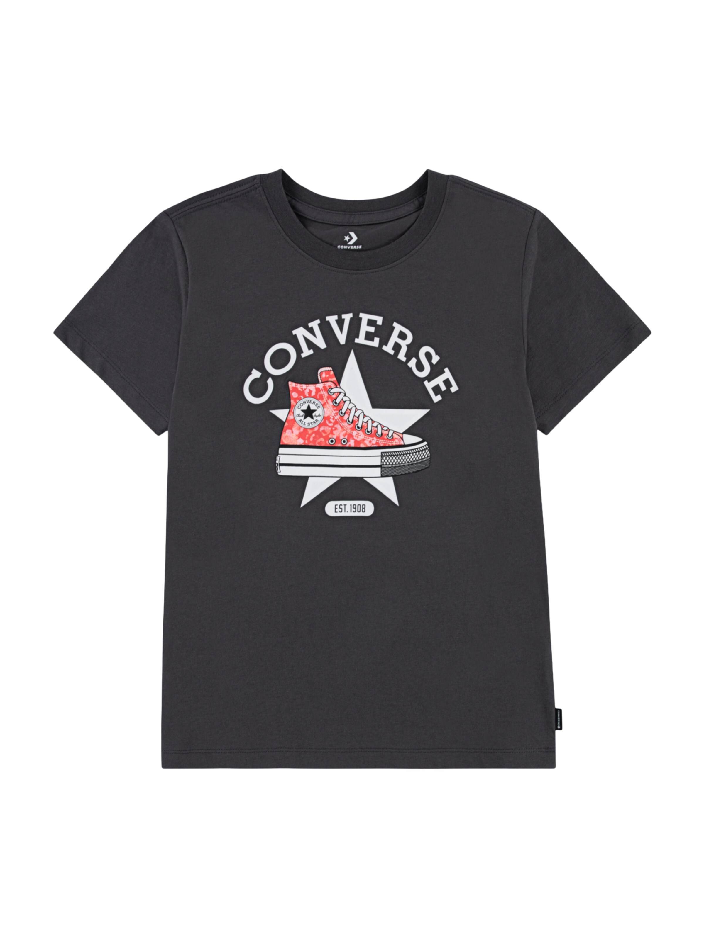 CONVERSE Μπλουζάκι 'SNEAKER' σε γκρι: μπροστά