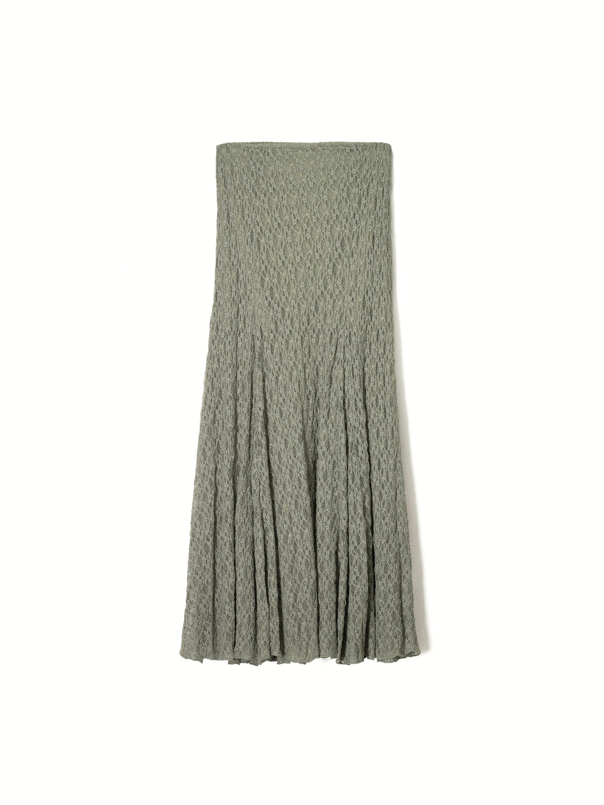 BershkaSuknja - zelena boja: prednji dio